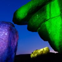 Nocne - skały na Ilkley Moor
